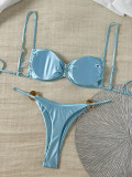 Women Sexy Strapless Swimwear Two Pieces