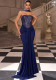 Women Sleeveless Off-Shoulder Formal Party Sequin Bodycon Dress