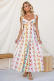 Women Spring Summer Printed Bohemian Dress