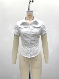 Women Short-Sleeve Shirt Top