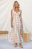 Women Spring Summer Printed Bohemian Dress