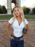 Women Short-Sleeve Shirt Top