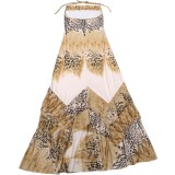 Women Summer Sexy Halter Neck Maxi Dress