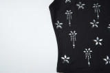 Women French U-neck knitting crop top