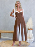 Women Spring Summer Printed Bohemian Dress
