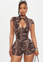 Women Print Sleeveless Romper Women Print Sleeveless Romper