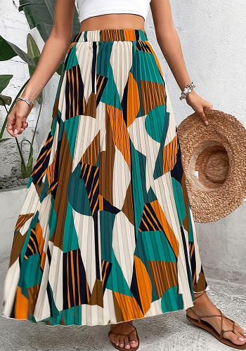 Women Summer Print Skirt
