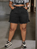 Summer Plus Size Women's High Stretch High Waist Slim Fit Denim Pants