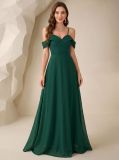 Women Chiffon Camisole Pleated Maxi Dress