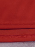 Summer Women's Solid Casual Midi Skirt