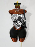 Women's Print Low Back Lace-Up Sexy Sleeveless Tank Top