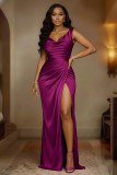 Women Summer Sleeveless Slit Maxi Dress