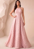 Women Cross Backless Pattern Maxi Dress