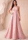 Women Cross Backless Pattern Maxi Dress