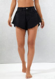 Summer Plus Size Women's Slim Fit A-Line High Waist Denim Shorts