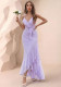 Women Irregular Backless Polka Dot Halter Dress