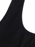 Women's Halter Neck Slim Fit Tank Top & Drawstring Wide Leg Pants Casual Sports Set