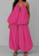 Women's Plus Size Sleeveless Strapless Low Back Asymmetrical Casual Two-Piece Pants Set