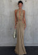 Women Ribbon Hollow-Out Dress