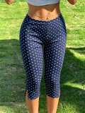Women Slit Capri pants
