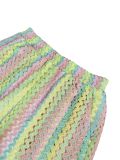 Holidays Women's Color Block Knit Turndown Collar Top & High Waist Shorts Two-Piece Set