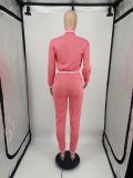 Women's Baseball Style Casual Two-Piece Pants Set