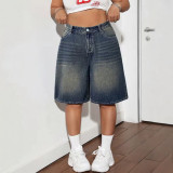 Women's Plus Size Casual Loose Denim Shorts