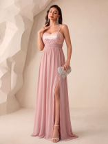 Women's Strapless Pink Long Formal Party Birthday/Casual Evening Gown Women's Strapless Pink Long Formal Party Birthday/Casual Evening Gown