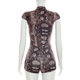Women Print Sleeveless Romper