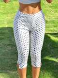 Women Slit Capri pants