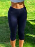 Women Slit Capri pants