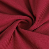 Women Slender Neck Solid Simple V-Neck Bodycon Dress