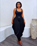 Summer Women's Plus Size High Waist Vest & Pants Two-Piece Set