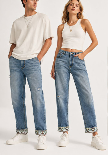 Fashion Unisex Denim Pants