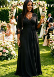 Women Lace V-Neck Dress