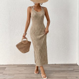 Women Crochet Knitting Beach Suspender Beach Skirt