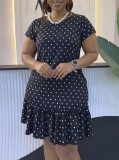 Women Casual Round Neck Printed Dress