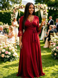 Women Lace V-Neck Dress