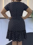 Women Casual Round Neck Printed Dress