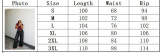 Women Metal Rivet Stitched Five-Pocket Denim Pants