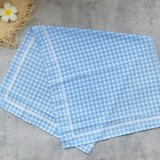 Women Striped Plaid Print Sexy Lace-Up Backless Two-Piece Swimwear