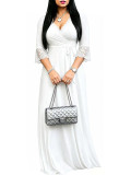 Women Lace Cuff Dress