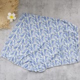Women Bikini Lace-Up Sexy Backless Printed Two-Piece Swimwear