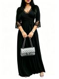 Women Lace V-Neck Dress