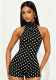 Women Sexy Halter Neck Tie-Waist Sleeveless Romper