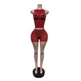 Women's Sun Protection Cami Shorts High Stretch Slim Fit Two-Piece Set