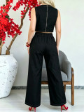Women's Casual Career Holidays Party Long Pants Set