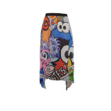 Women's Sweet Cartoon Print Pleated Skirt