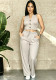 Women's Casual Career Holidays Party Long Pants Set