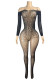 Women's Sexy See Through Mesh Off shoulder Jumpsuit Lingerie